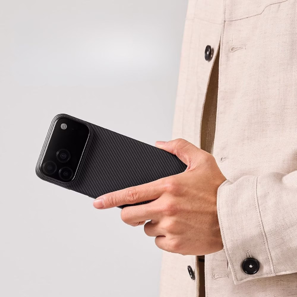 Чохол Pitaka Ultra-Slim Twill Black/Grey для iPhone 17 Pro Max - 2